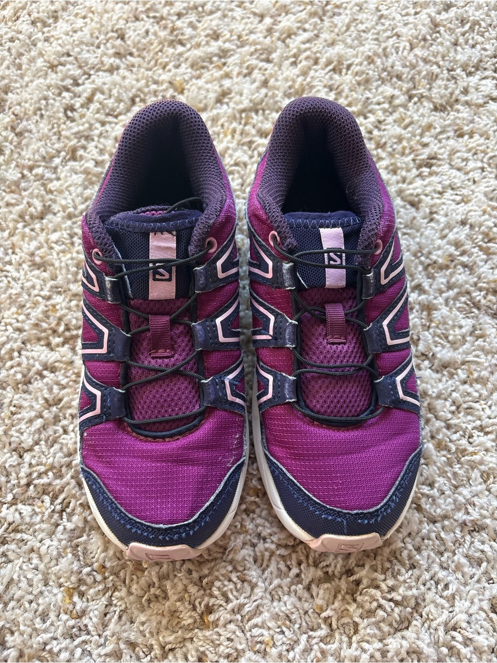 Salomon Speedcross Kids Hiking Trail Running Shoes Sz 13K Purple